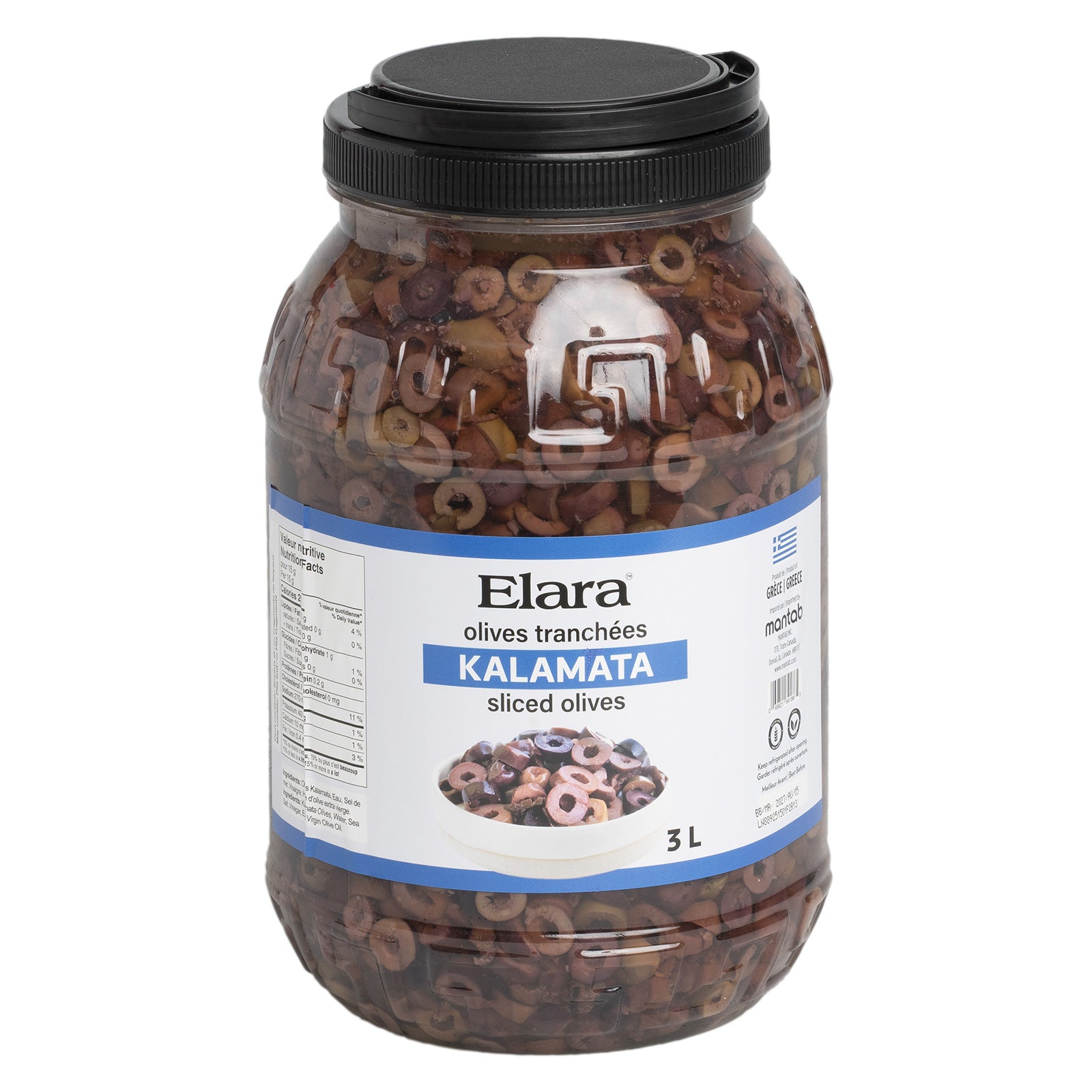 ELARA Kalamata sliced olives