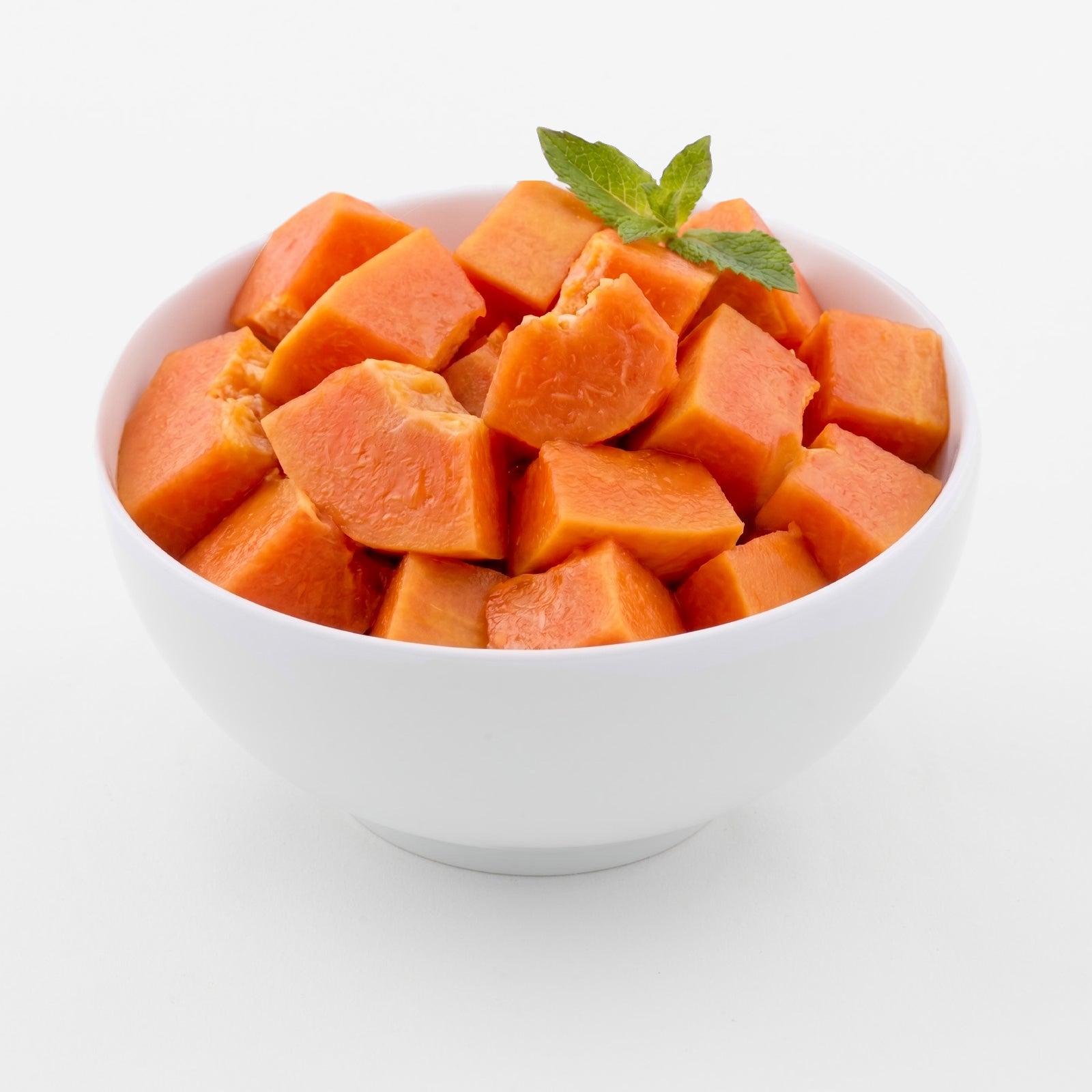 BELOW ZERO Diced papayas