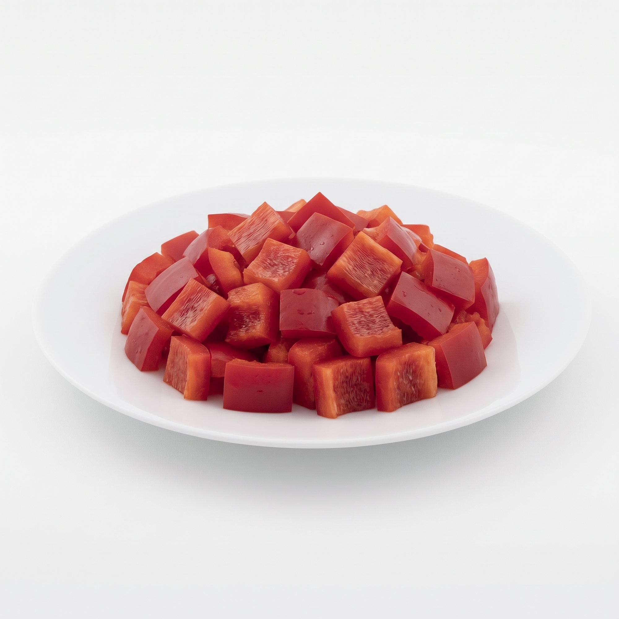 BELOW ZERO Diced red peppers 3/4''