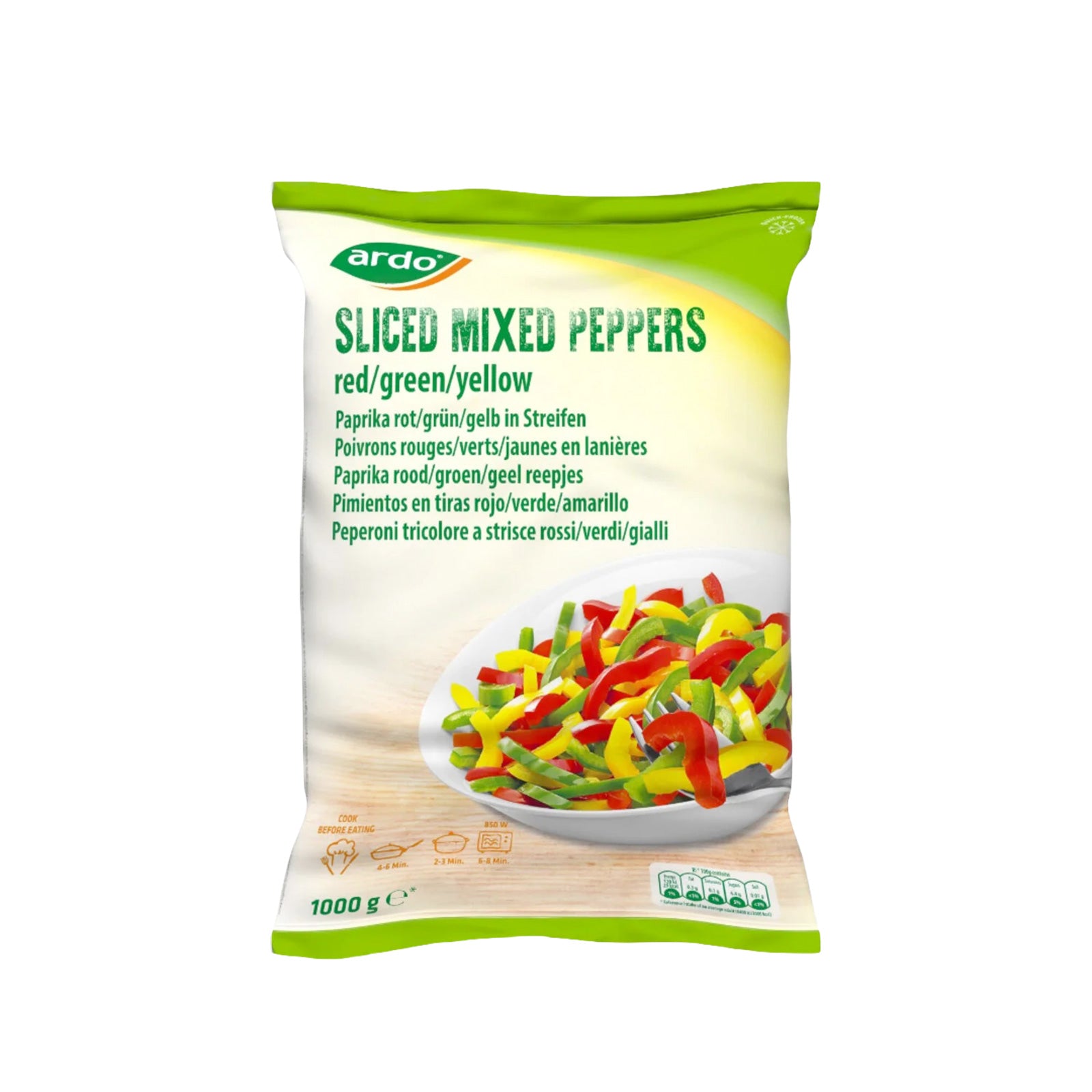ARDO Sliced mix peppers