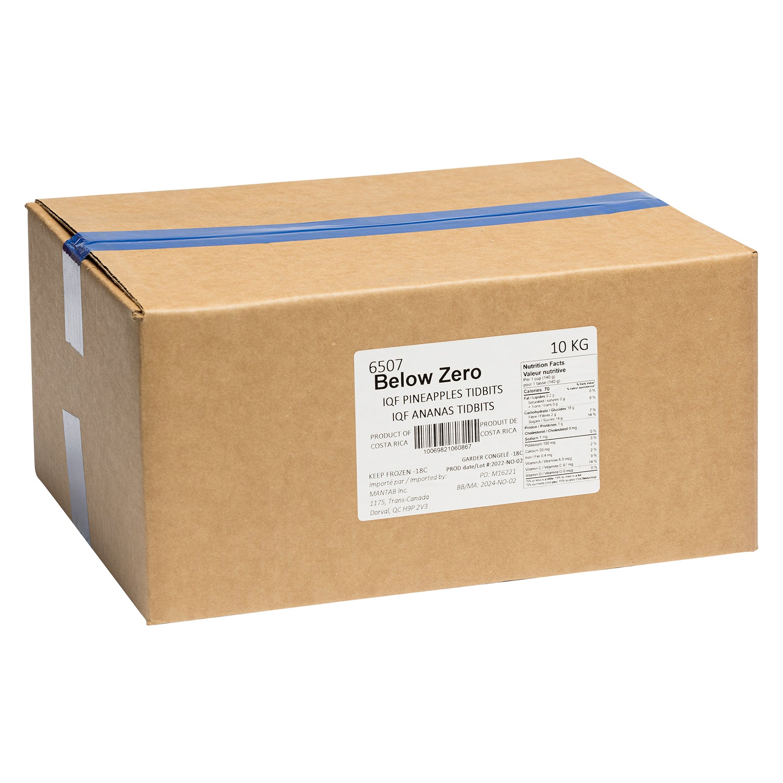 BELOW ZERO Pineapple Tidbit